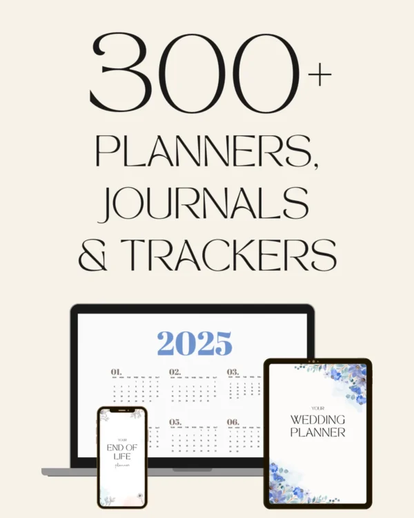 Digital Planner, Journal & Tracker Canva Template Pack